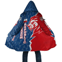 Czech Republic Cloak with Red Blue Modern Lion Design and Geometric Flag - Wonder Print Shop