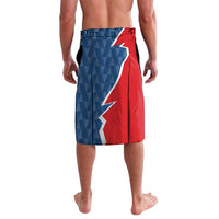 Czech Republic Lavalava with Red Blue Modern Lion Design and Geometric Flag - Wonder Print Shop
