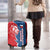 Czech Republic Luggage Cover with Red Blue Modern Lion Design and Geometric Flag - Wonder Print Shop