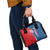 Czech Republic Shoulder Handbag with Red Blue Modern Lion Design and Geometric Flag - Wonder Print Shop