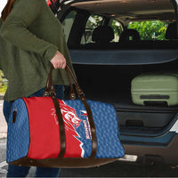 Czech Republic Travel Bag with Red Blue Modern Lion Design and Geometric Flag - Wonder Print Shop