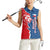 Czech Republic Women Sleeveless Polo Shirt with Red Blue Modern Lion Design and Geometric Flag - Wonder Print Shop