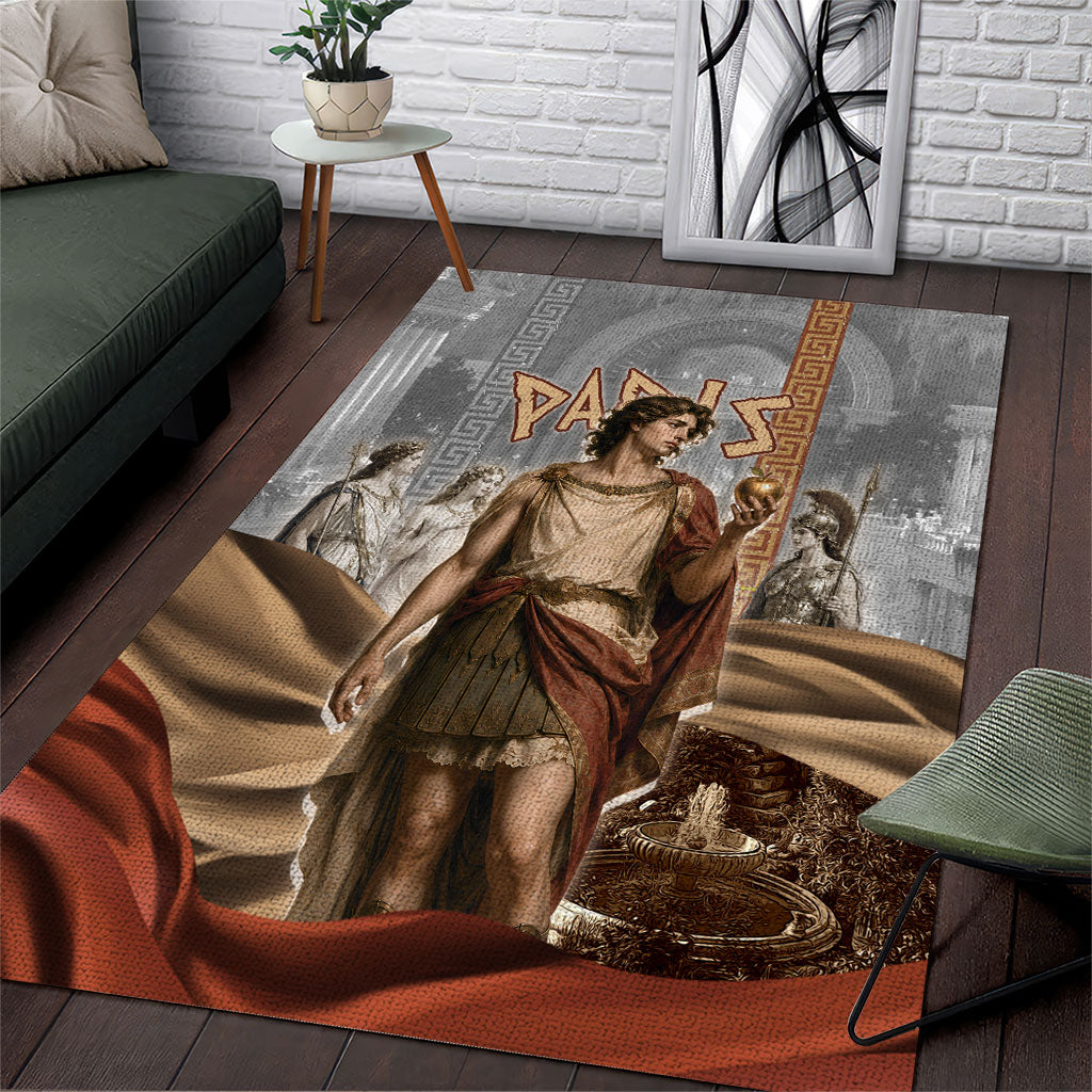 Judgement of Paris Area Rug Ancient Greek Mythology Classical Painting