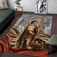 Judgement of Paris Area Rug Ancient Greek Mythology Classical Painting