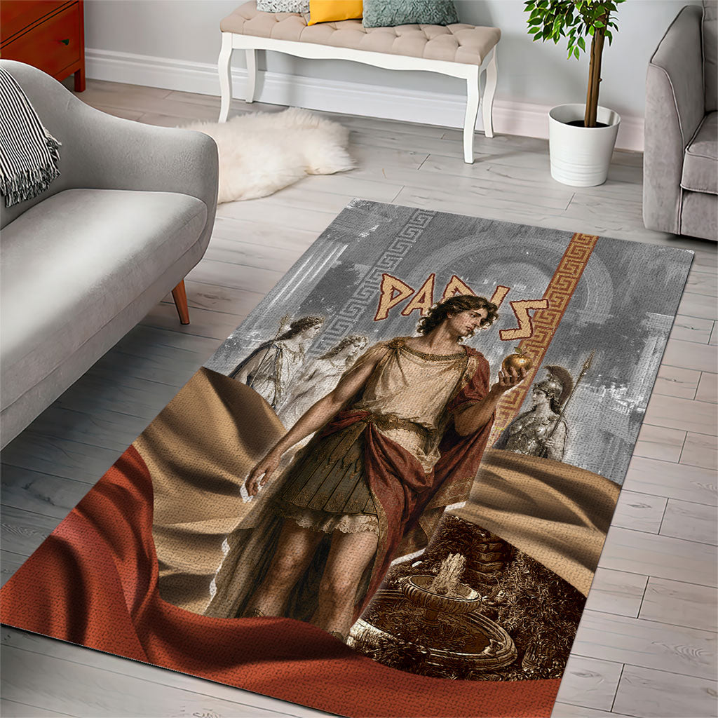 Judgement of Paris Area Rug Ancient Greek Mythology Classical Painting