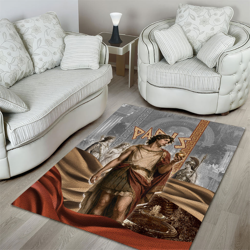Judgement of Paris Area Rug Ancient Greek Mythology Classical Painting