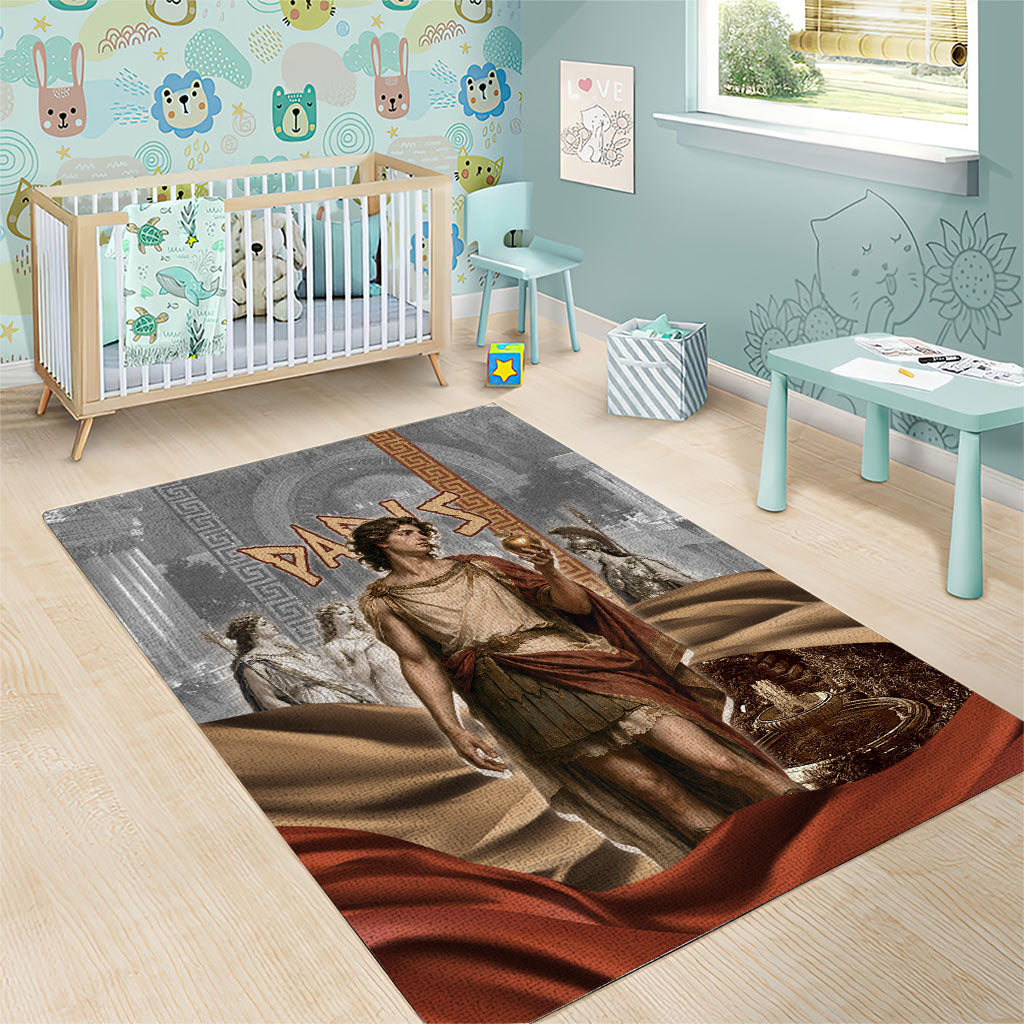 Judgement of Paris Area Rug Ancient Greek Mythology Classical Painting