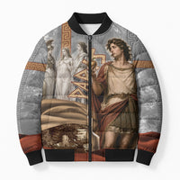 Judgement of Paris Bomber Puffer Jacket Ancient Greek Mythology Classical Painting