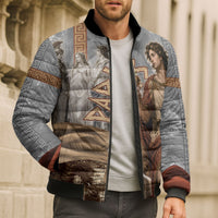 Judgement of Paris Bomber Puffer Jacket Ancient Greek Mythology Classical Painting