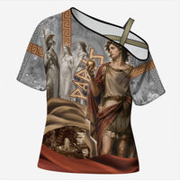 Judgement of Paris Cross Shoulder Shirt Ancient Greek Mythology Classical Painting
