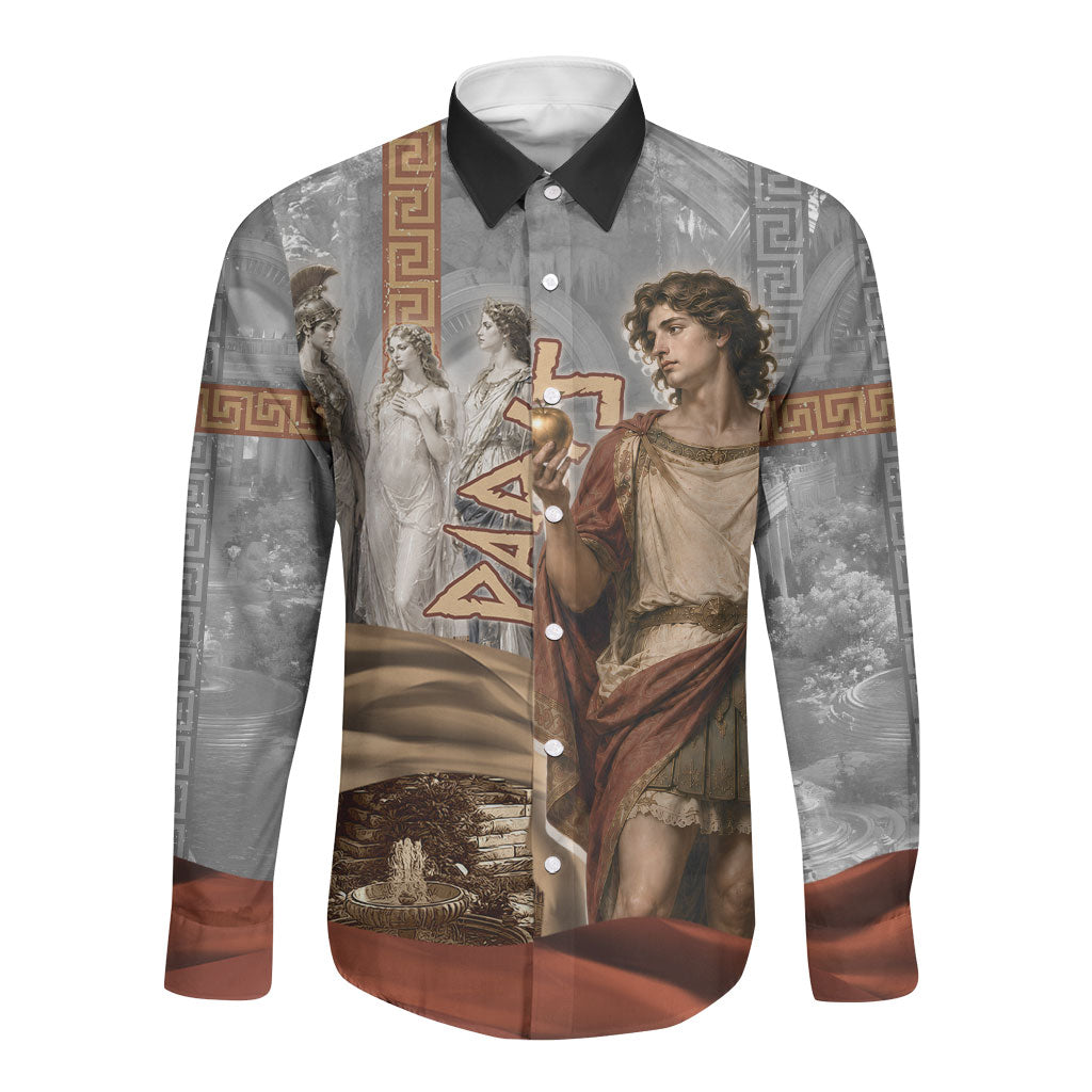 Judgement of Paris Long Sleeve Button Shirt Ancient Greek Mythology Classical Painting