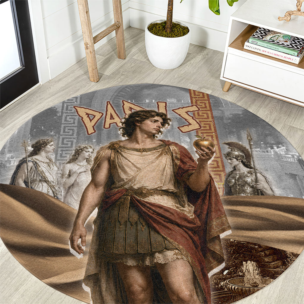 Judgement of Paris Round Carpet Ancient Greek Mythology Classical Painting