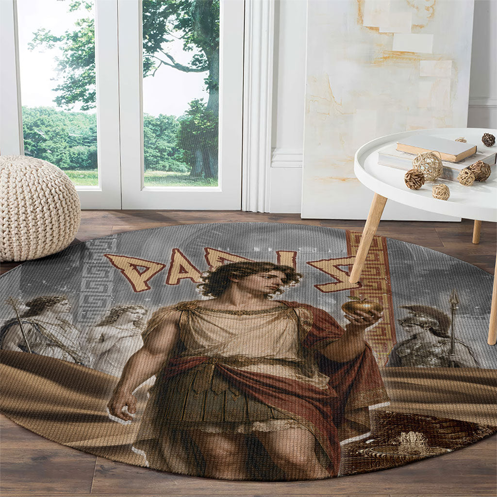 Judgement of Paris Round Carpet Ancient Greek Mythology Classical Painting