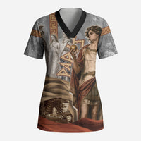 Judgement of Paris Scrub Top Ancient Greek Mythology Classical Painting