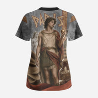 Judgement of Paris Scrub Top Ancient Greek Mythology Classical Painting