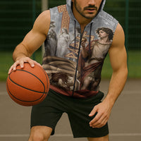 Judgement of Paris Sleeveless Zip Hoodie Ancient Greek Mythology Classical Painting