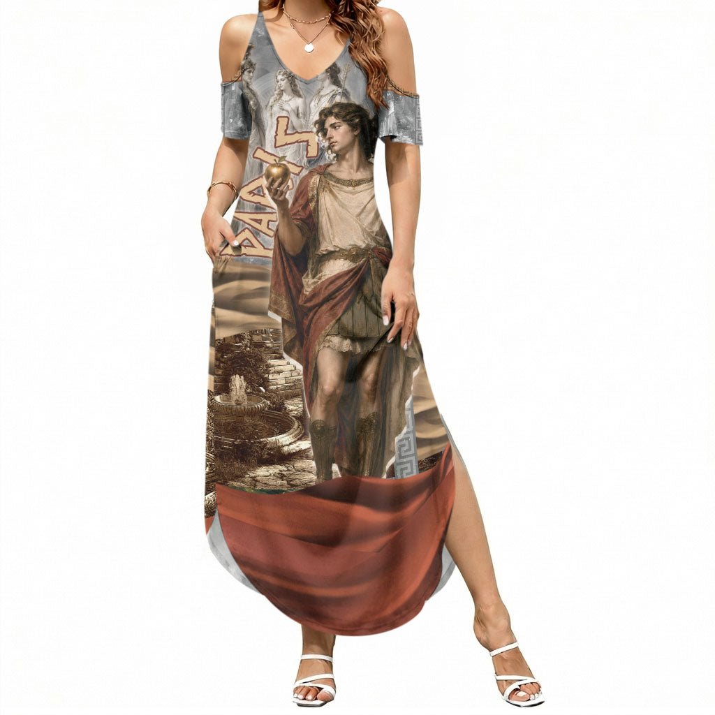 Judgement of Paris Summer Maxi Dress Ancient Greek Mythology Classical Painting