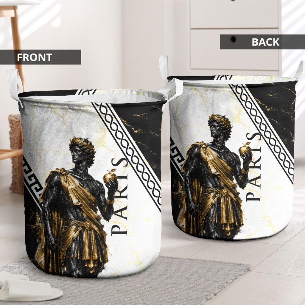 Paris Of Troy Laundry Basket Golden Apple Ancient Greek Mythology
