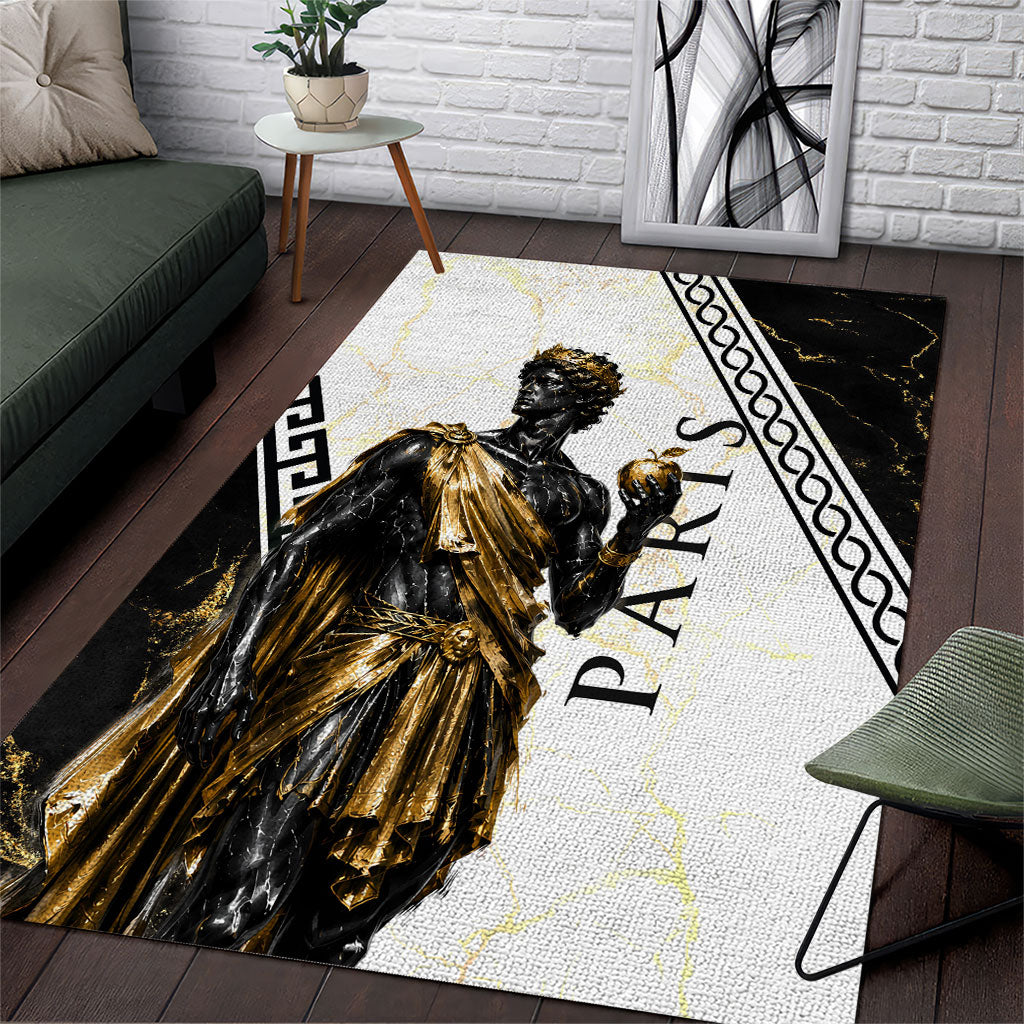 Paris Of Troy Area Rug Golden Apple Ancient Greek Mythology