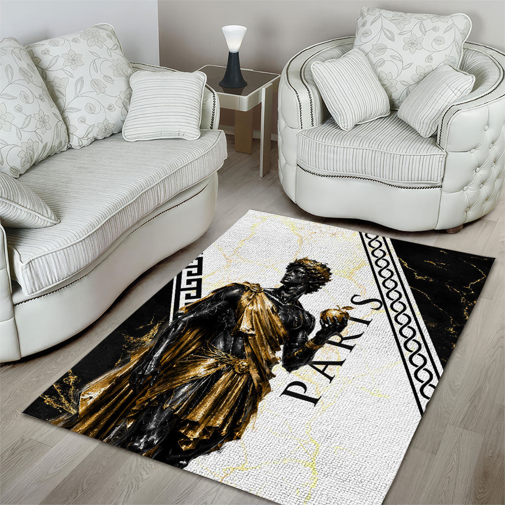 Paris Of Troy Area Rug Golden Apple Ancient Greek Mythology