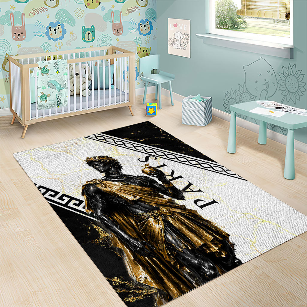 Paris Of Troy Area Rug Golden Apple Ancient Greek Mythology