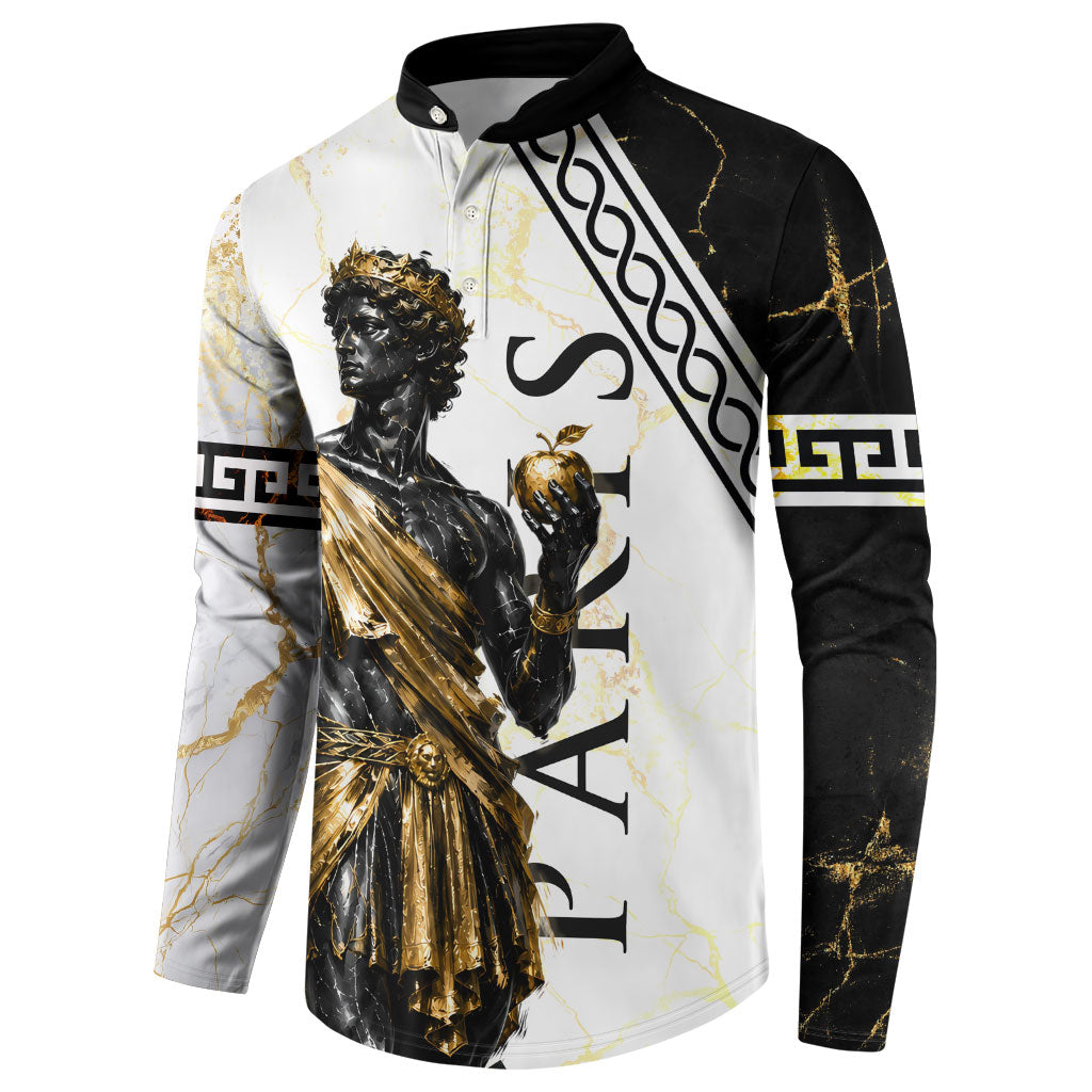 Paris Of Troy Button Sweatshirt Golden Apple Ancient Greek Mythology
