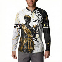 Paris Of Troy Button Sweatshirt Golden Apple Ancient Greek Mythology