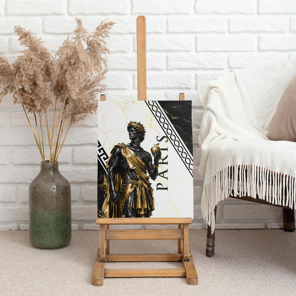 Paris Of Troy Canvas Wall Art Golden Apple Ancient Greek Mythology