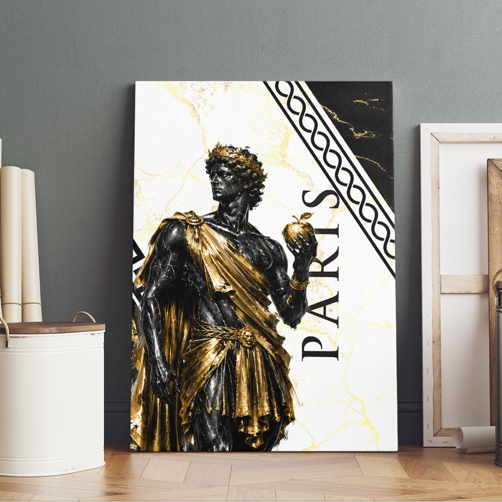 Paris Of Troy Canvas Wall Art Golden Apple Ancient Greek Mythology
