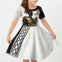 Paris Of Troy Kid Short Sleeve Dress Golden Apple Ancient Greek Mythology
