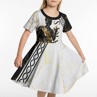 Paris Of Troy Kid Short Sleeve Dress Golden Apple Ancient Greek Mythology