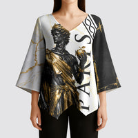 Paris Of Troy Kimono Sleeve Blouse Golden Apple Ancient Greek Mythology