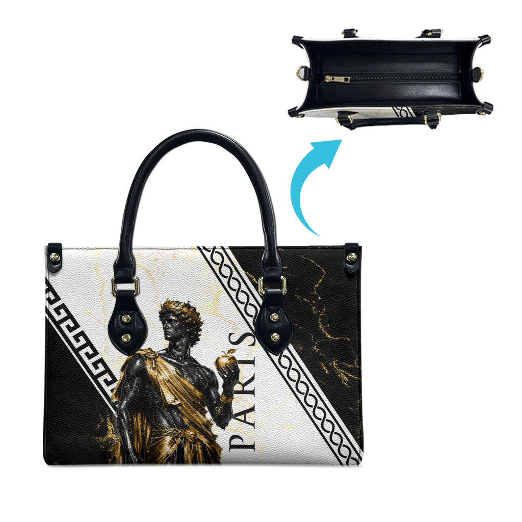 Paris Of Troy Leather Bag Golden Apple Ancient Greek Mythology