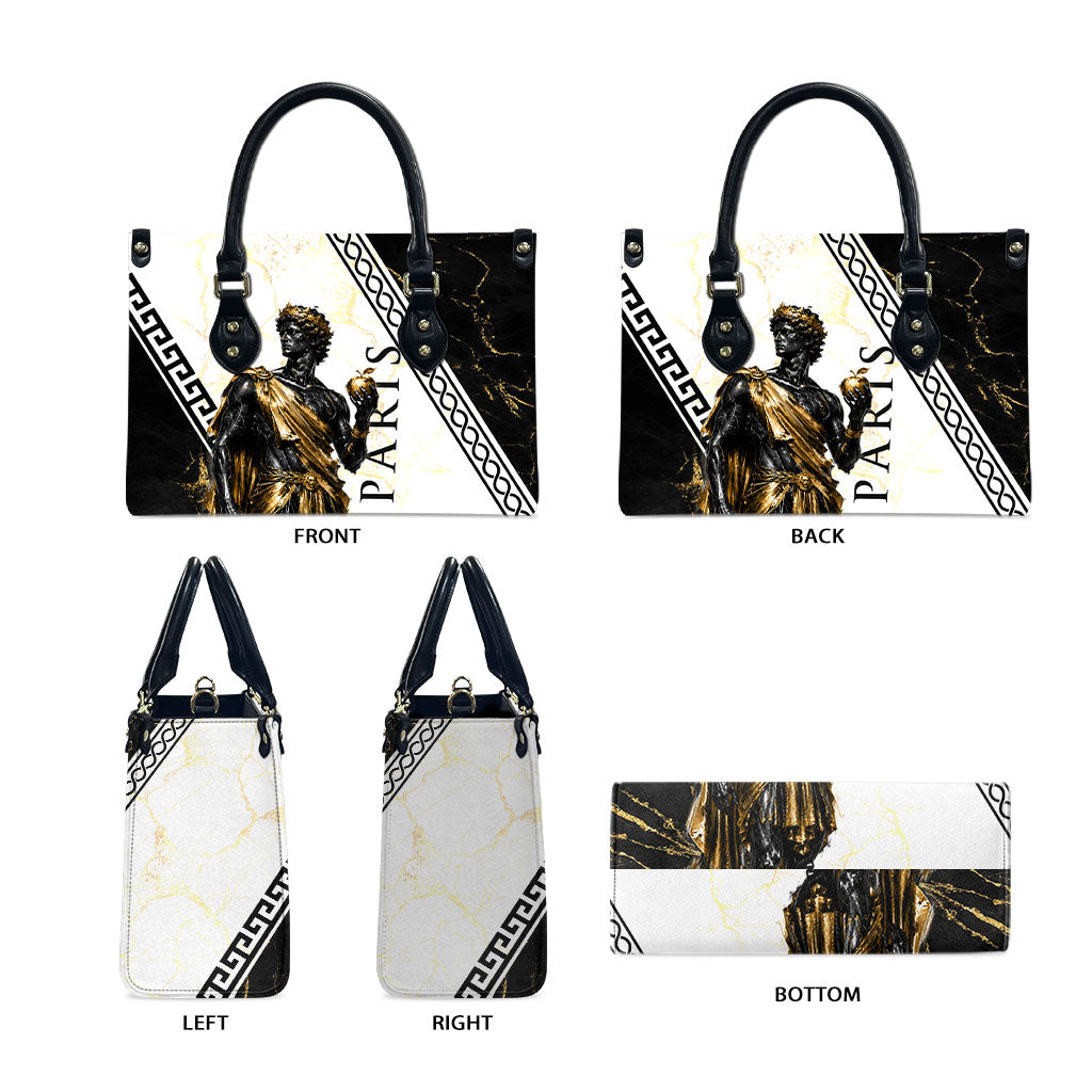 Paris Of Troy Leather Bag Golden Apple Ancient Greek Mythology