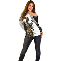 Paris Of Troy Off Shoulder Sweater Golden Apple Ancient Greek Mythology