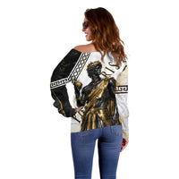 Paris Of Troy Off Shoulder Sweater Golden Apple Ancient Greek Mythology