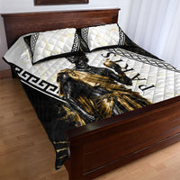 Paris Of Troy Quilt Bed Set Golden Apple Ancient Greek Mythology