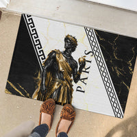 Paris Of Troy Rubber Doormat Golden Apple Ancient Greek Mythology