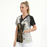 Paris Of Troy Scrub Top Golden Apple Ancient Greek Mythology