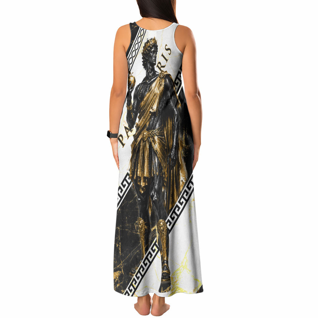 Paris Of Troy Tank Maxi Dress Golden Apple Ancient Greek Mythology