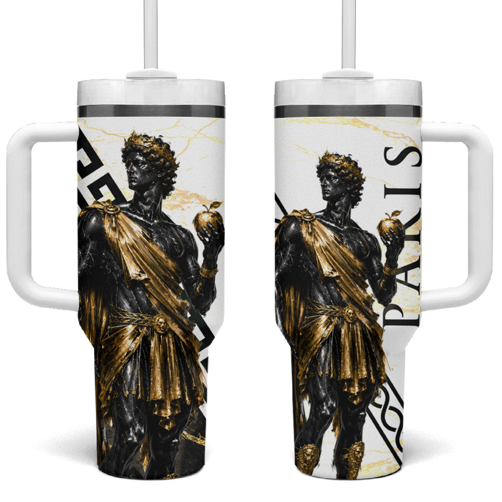 Paris Of Troy Tumbler With Handle Golden Apple Ancient Greek Mythology