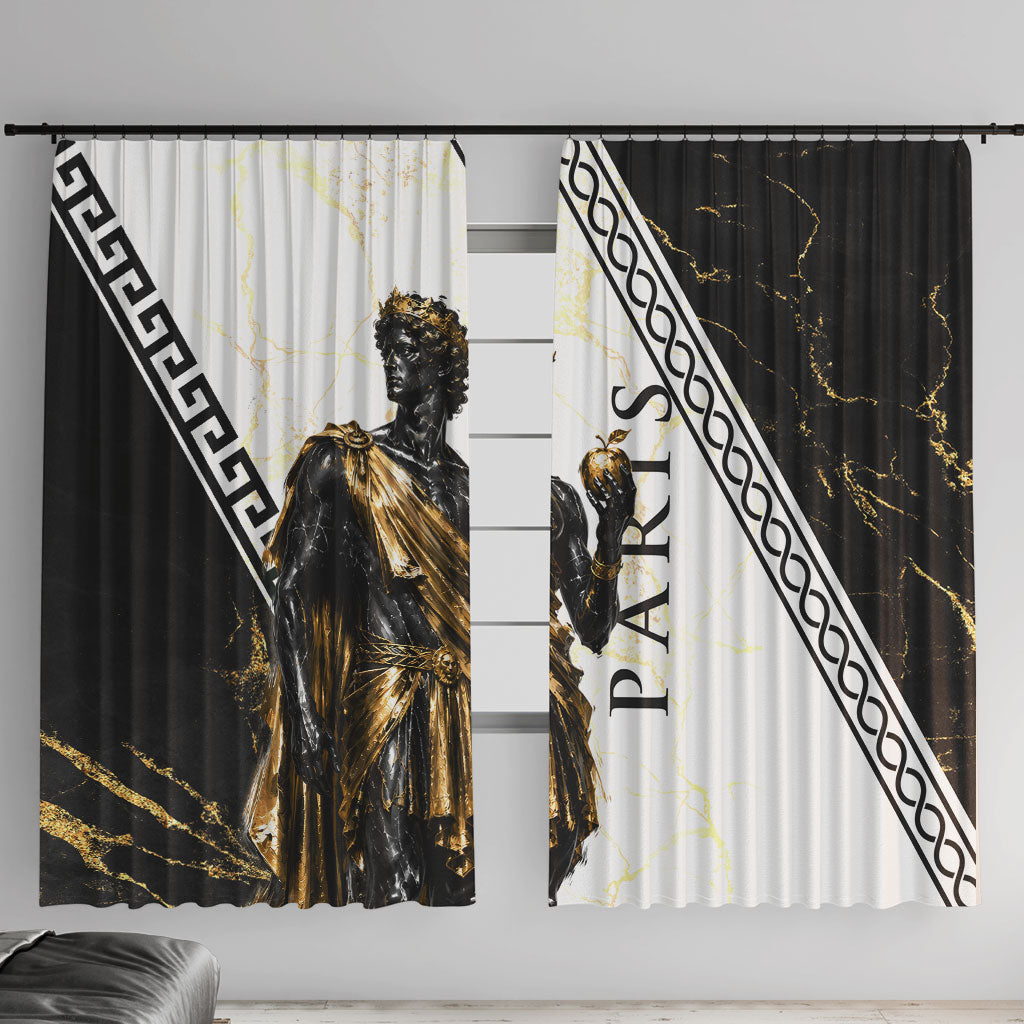 Paris Of Troy Window Curtain Golden Apple Ancient Greek Mythology