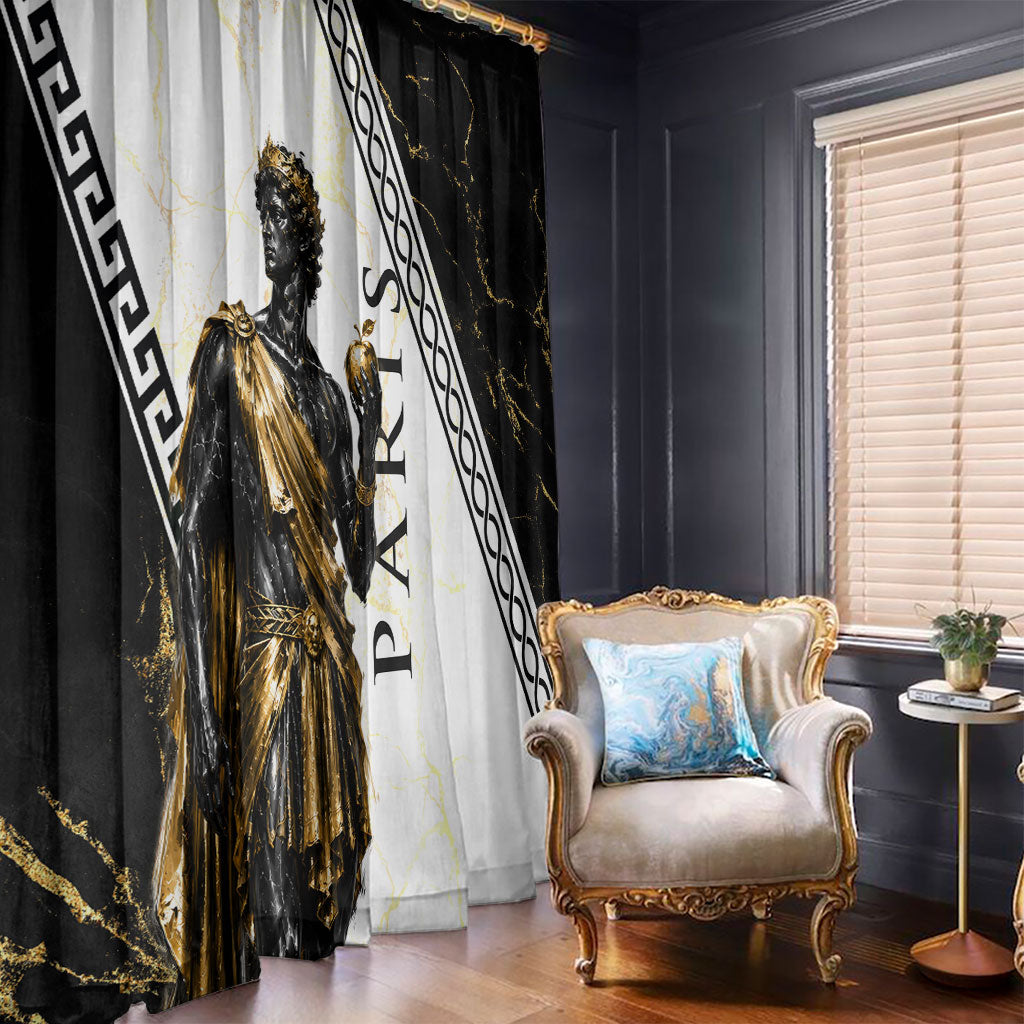Paris Of Troy Window Curtain Golden Apple Ancient Greek Mythology