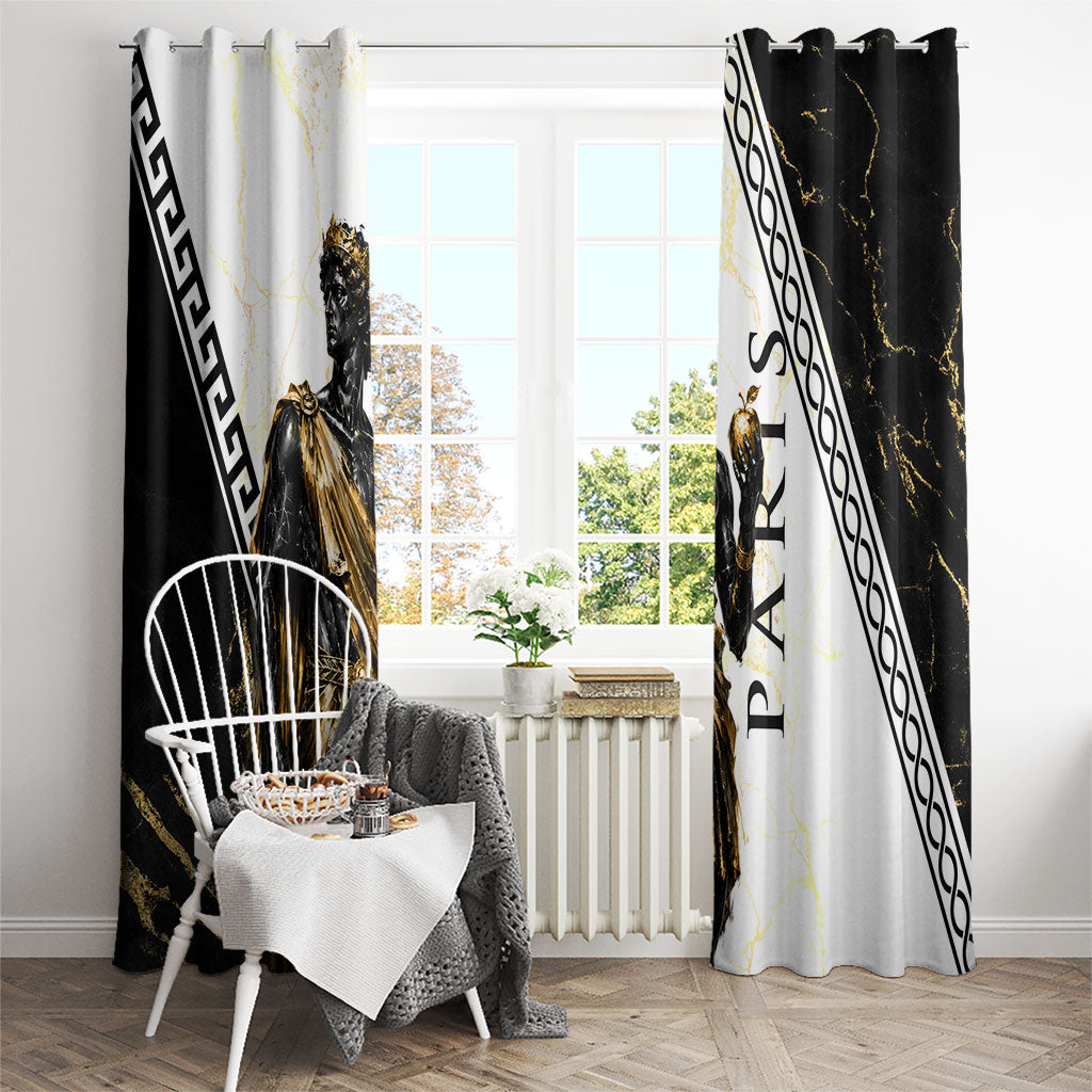 Paris Of Troy Window Curtain Golden Apple Ancient Greek Mythology
