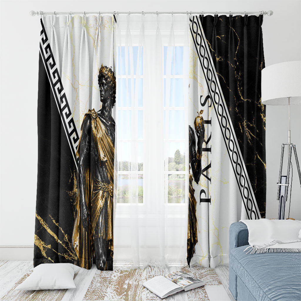 Paris Of Troy Window Curtain Golden Apple Ancient Greek Mythology