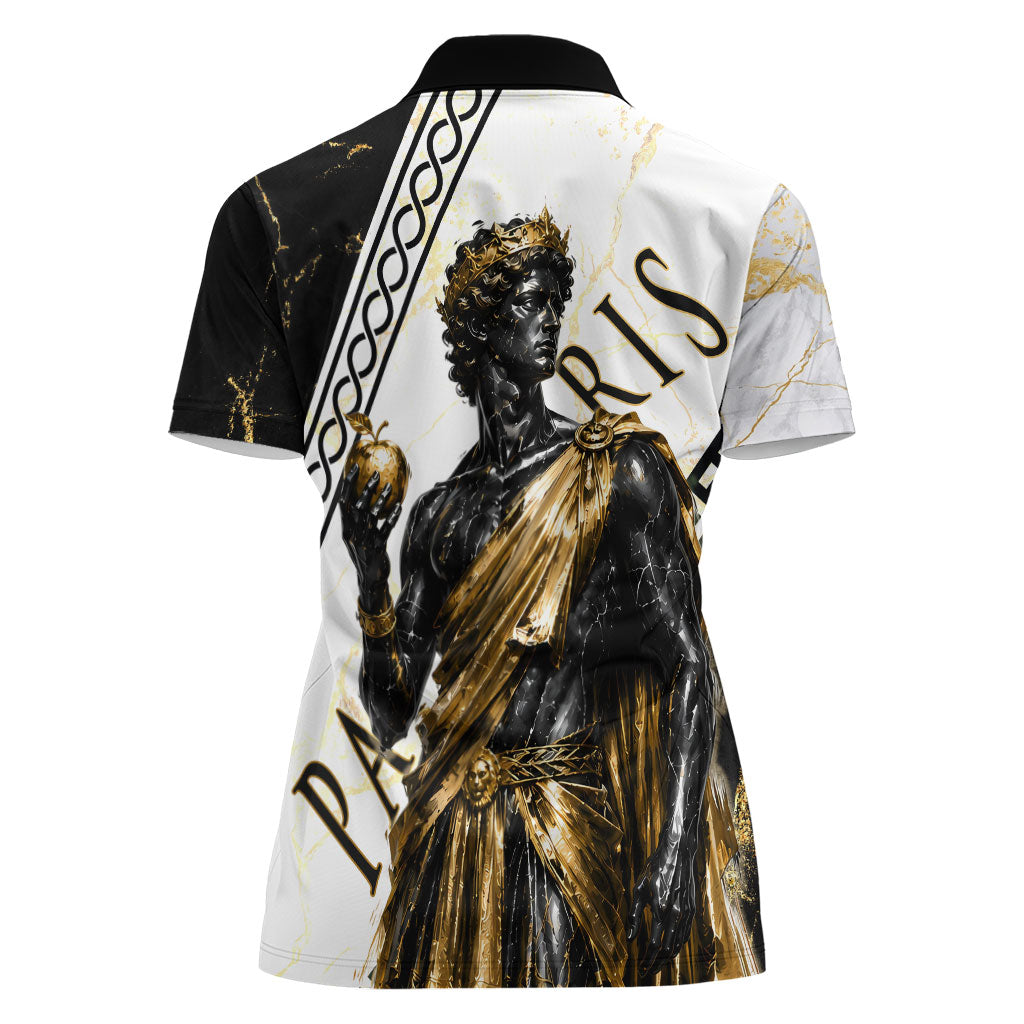 Paris Of Troy Women Polo Shirt Golden Apple Ancient Greek Mythology