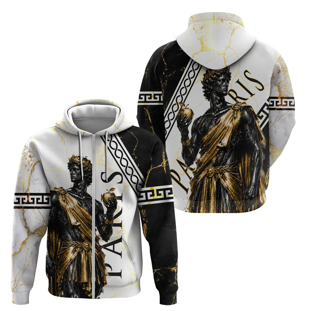 Paris Of Troy Zip Hoodie Golden Apple Ancient Greek Mythology