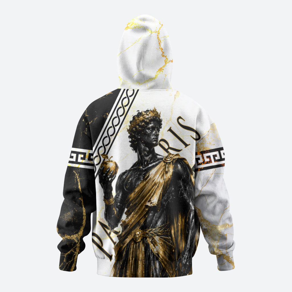 Paris Of Troy Zip Hoodie Golden Apple Ancient Greek Mythology