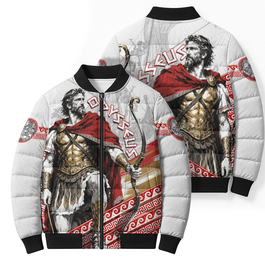 Odysseus Bomber Puffer Jacket King Of Ithaca - Ancient Greek Mythology
