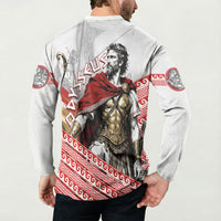 Odysseus Button Sweatshirt King Of Ithaca - Ancient Greek Mythology